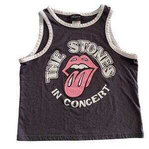 THE Rolling Stone Tank Top Large Logo Size Small